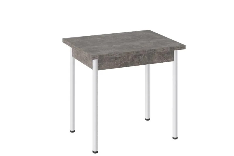 Стол Родос Тип 2 Опора d40 (Белый Муар/Ателье Темный) - купить в Озерце