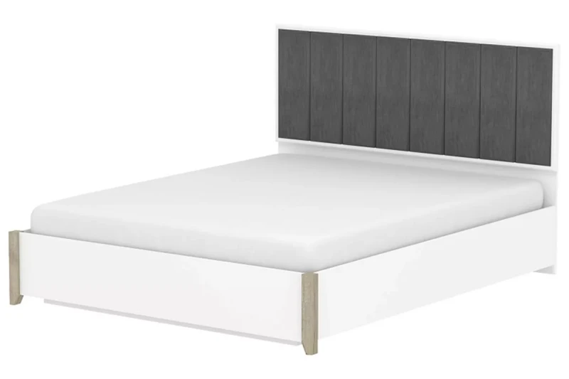 Кровать Aurelio 307 Люкс без орт. основания 160х200 (Белый/Блеквуд Сатиновый) - купить в Озерце