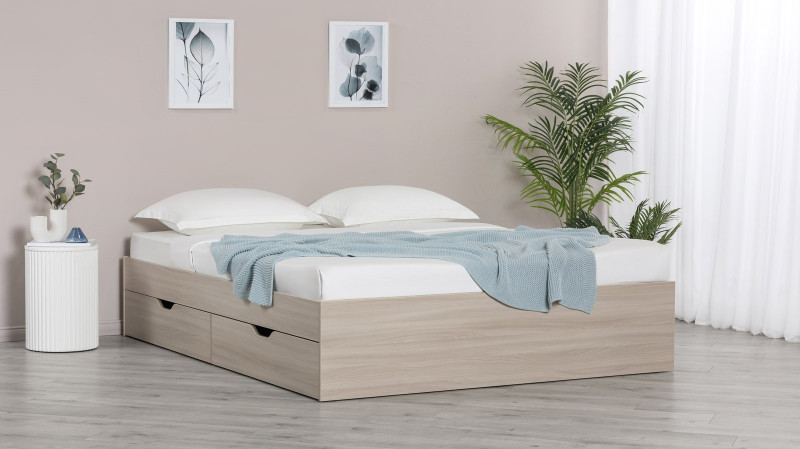 Кровать Prima, цвет: Ясень Шимо Светлый 160x200 - купить в Озерце