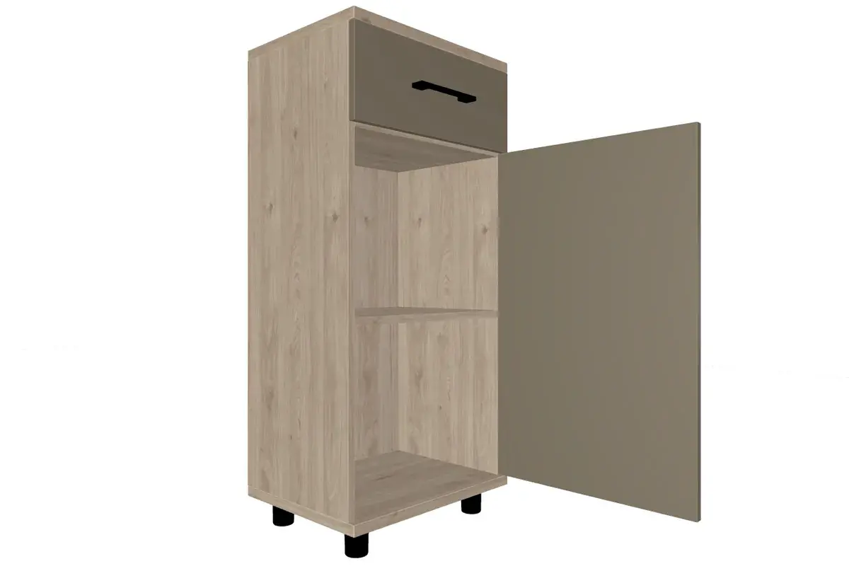 Тумба ТБ-5007-ГС-ЛМ (Гикори Джексон Светлый/Латте Матовый) — Мебель-центр Озерцо