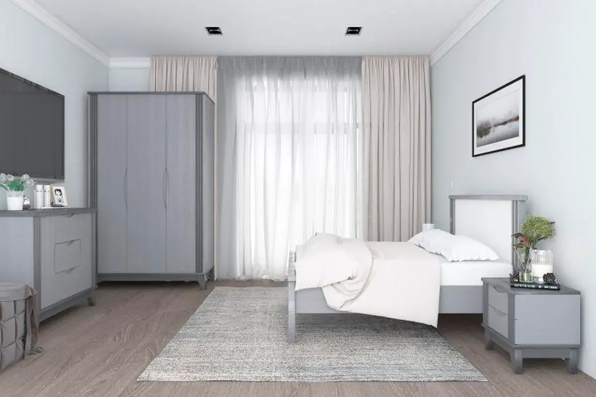 Шкаф Верона (массив) 3-створчатый (Серый) в мебель-центре Озерцо