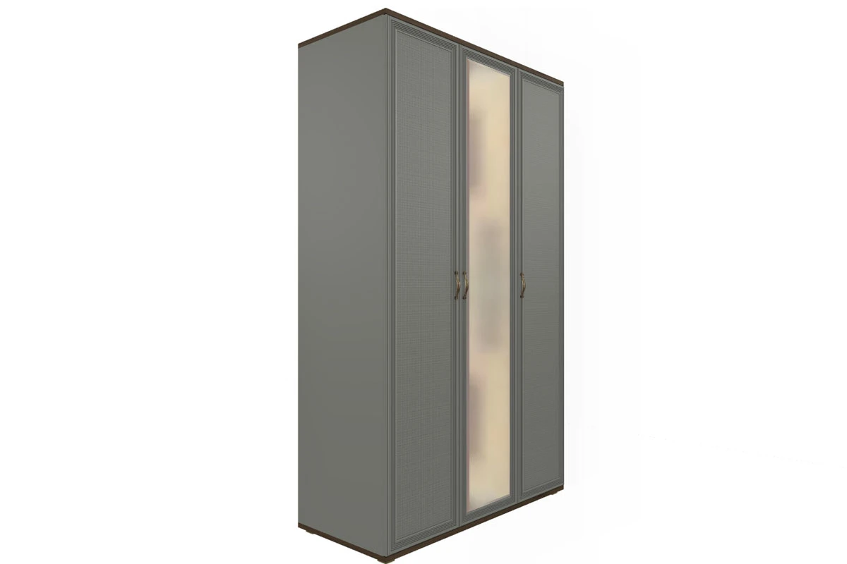 Готовый комплект для спальни СК-1016-ГТ-СО-В (Гикори Джексон Темный/Серый Оникс/Велюр) - купить в Озерце