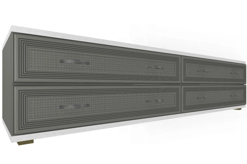 Тумба ТБ-1032-СЯ-СО (Снежный Ясень/Серый Оникс) — Мебель-центр Озерцо