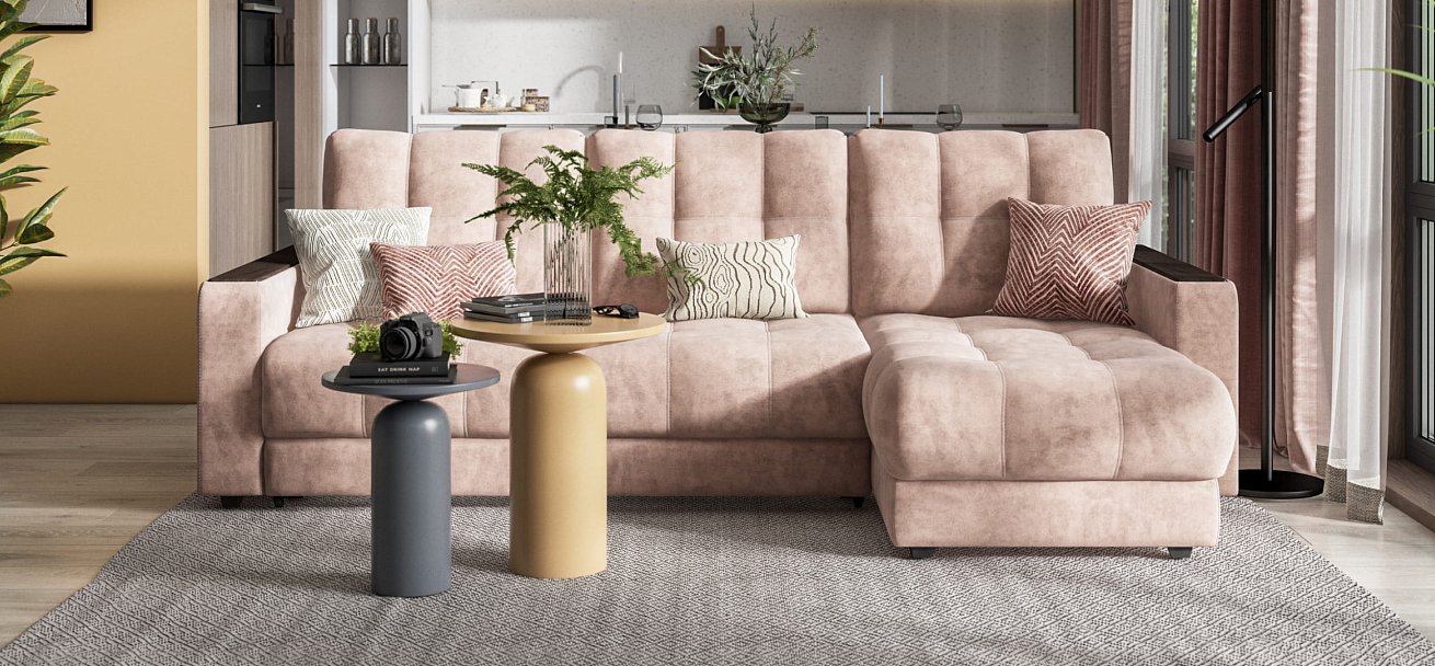 Угловой диван BOSS 3.0 Classic XL Велюр Royal пион NEW — купить в Озерце