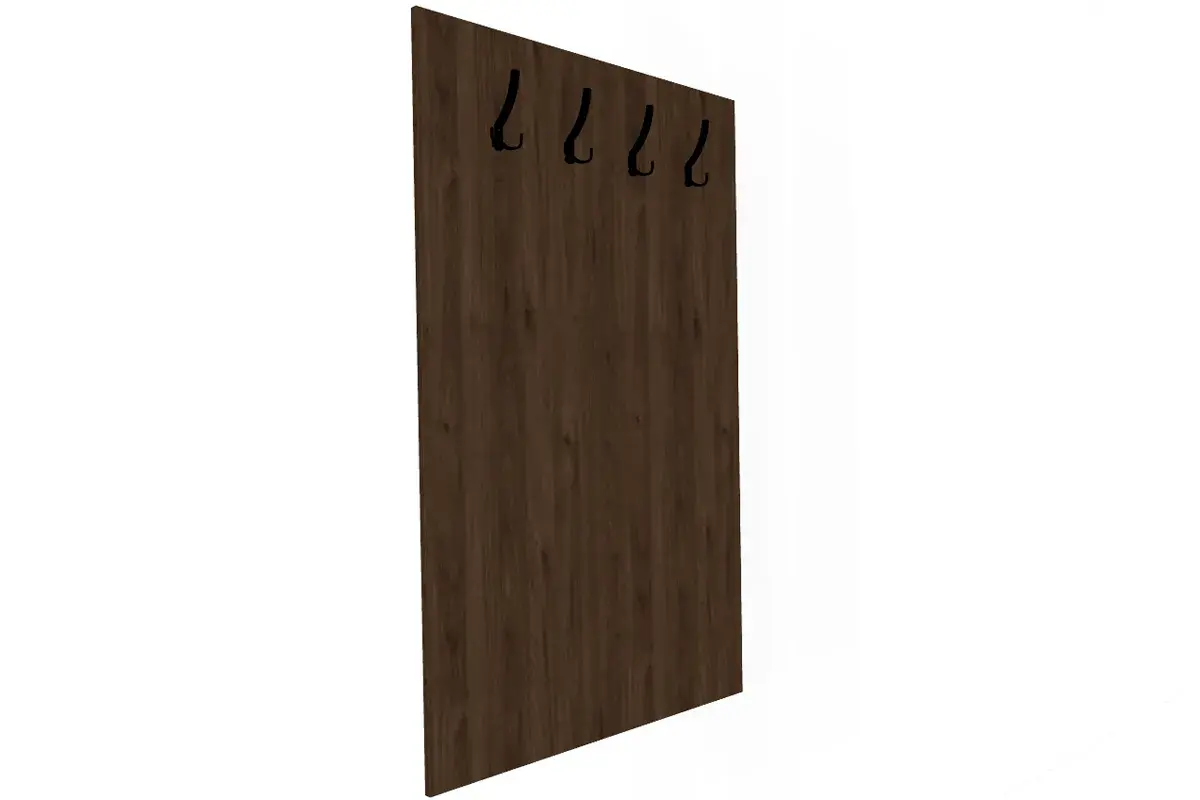 Прихожая Грейс комплект 1 (Гикори Джексон Темный/Антрацит Матовый) — Мебель-центр Озерцо