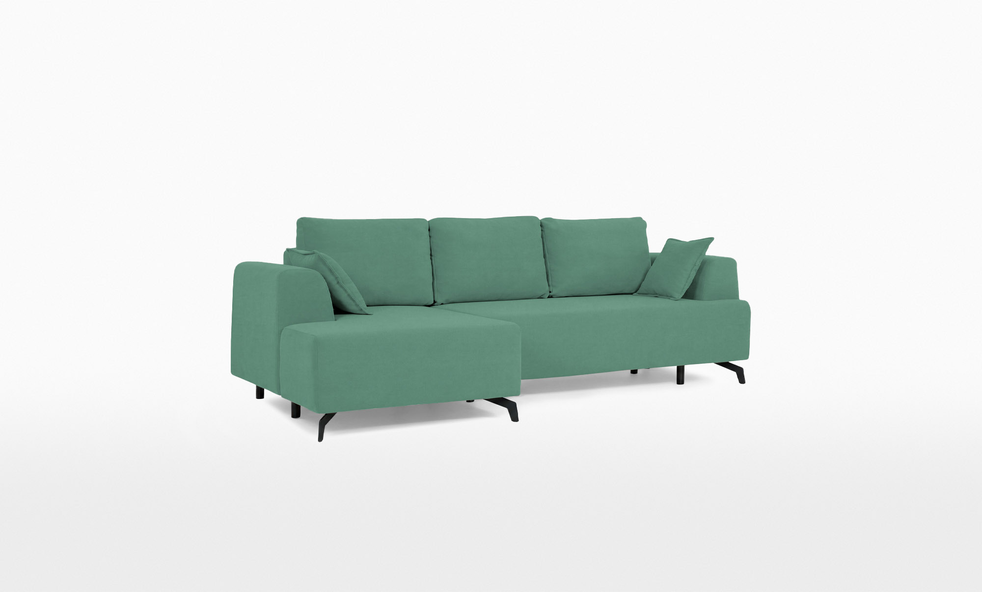 Диван угловой Scott левый, ткань Velutto 71 150x288 — купить в Озерце