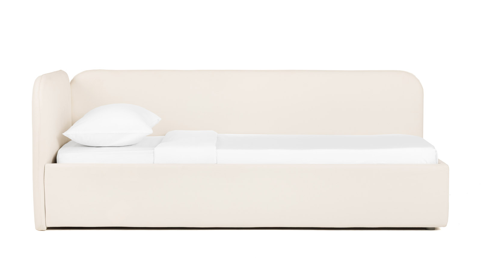 Кровать подростковая Plumpy Тк. Prime White 100x190 — Мебель-центр Озерцо