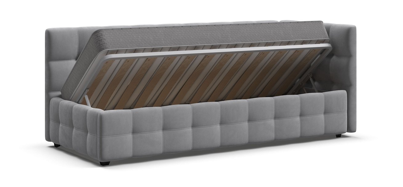 Кровать BOSS mini NEW велюр Monolit сталь - купить в Озерце