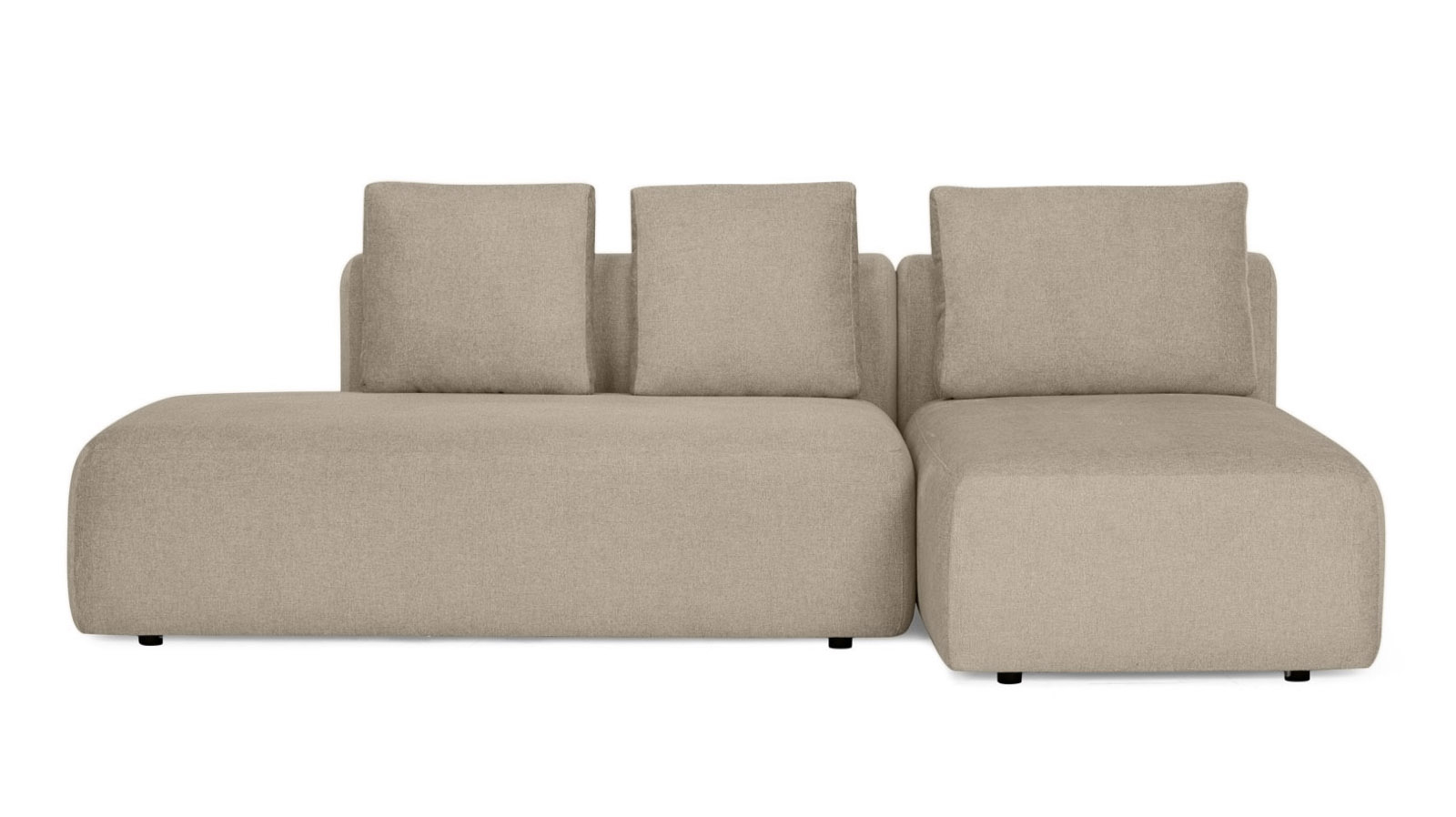 Диван модульный 2-секционный Molto 170+125 ткань Forte 03 147x258 — купить в Озерце
