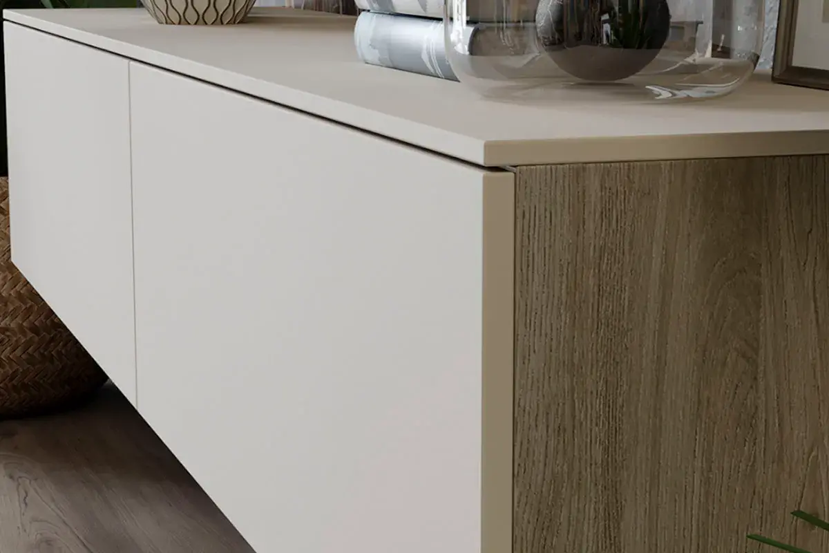 Тумба Порто ТД-393.03.11 для теле- и радиоаппаратуры (Баттл Рок/Сантьяго софт) — Мебель-центр Озерцо