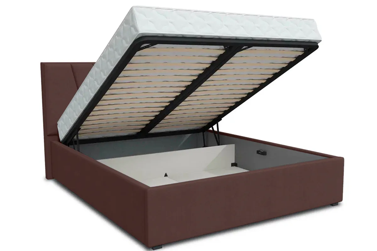 Кровать Рица-1 с ПМ 160х200 (Monaco 03 Java / Абсолют) 2 кат. - купить в Озерце