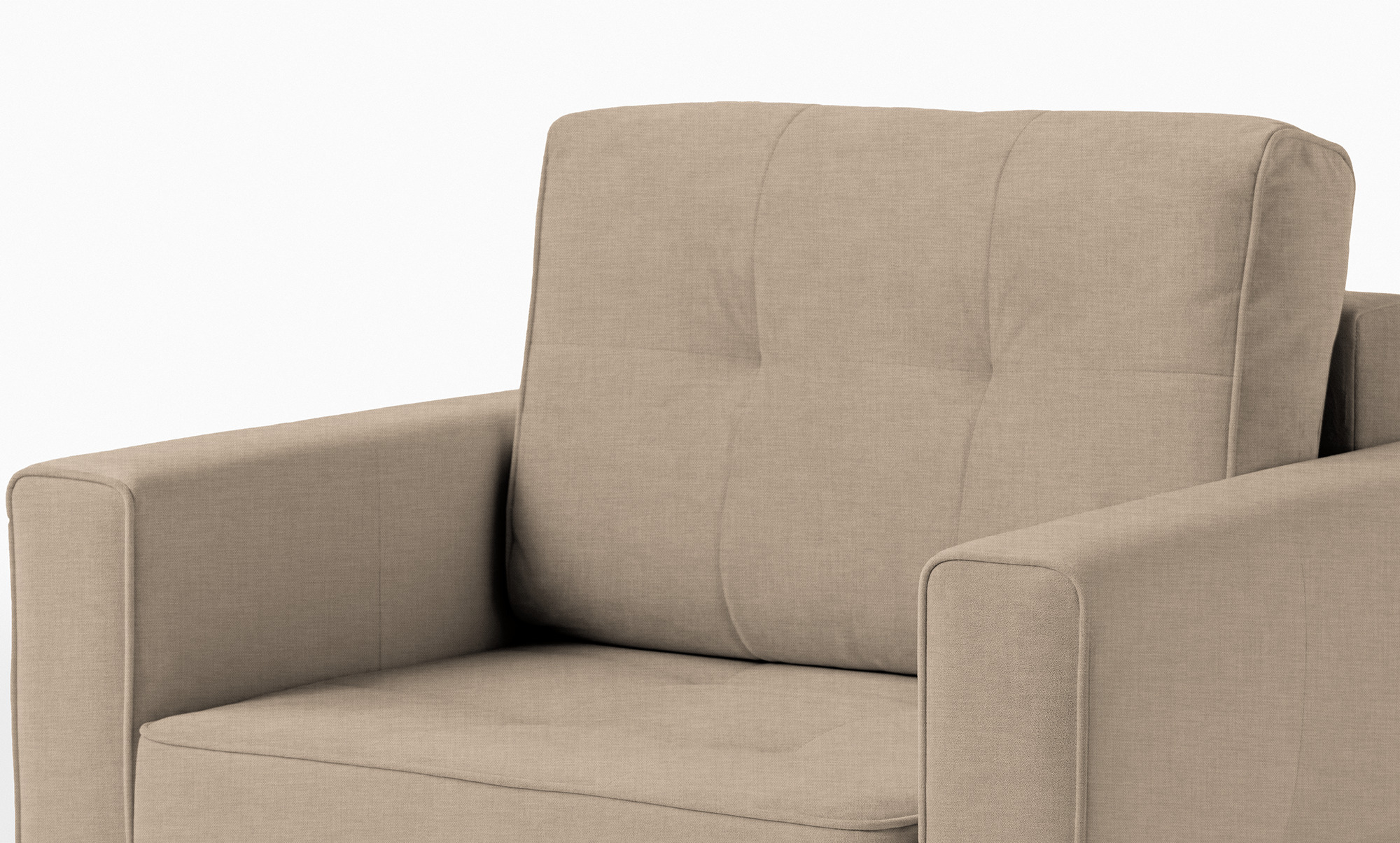Кресло -кровать Amani Pro, ткань Lidot beige (подлокотник: 15 см) — купить в Озерце