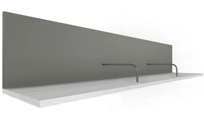 Полка угловая ПЛ-1002-СЯ-СО (Снежный Ясень/Серый Оникс) — Мебель-центр Озерцо