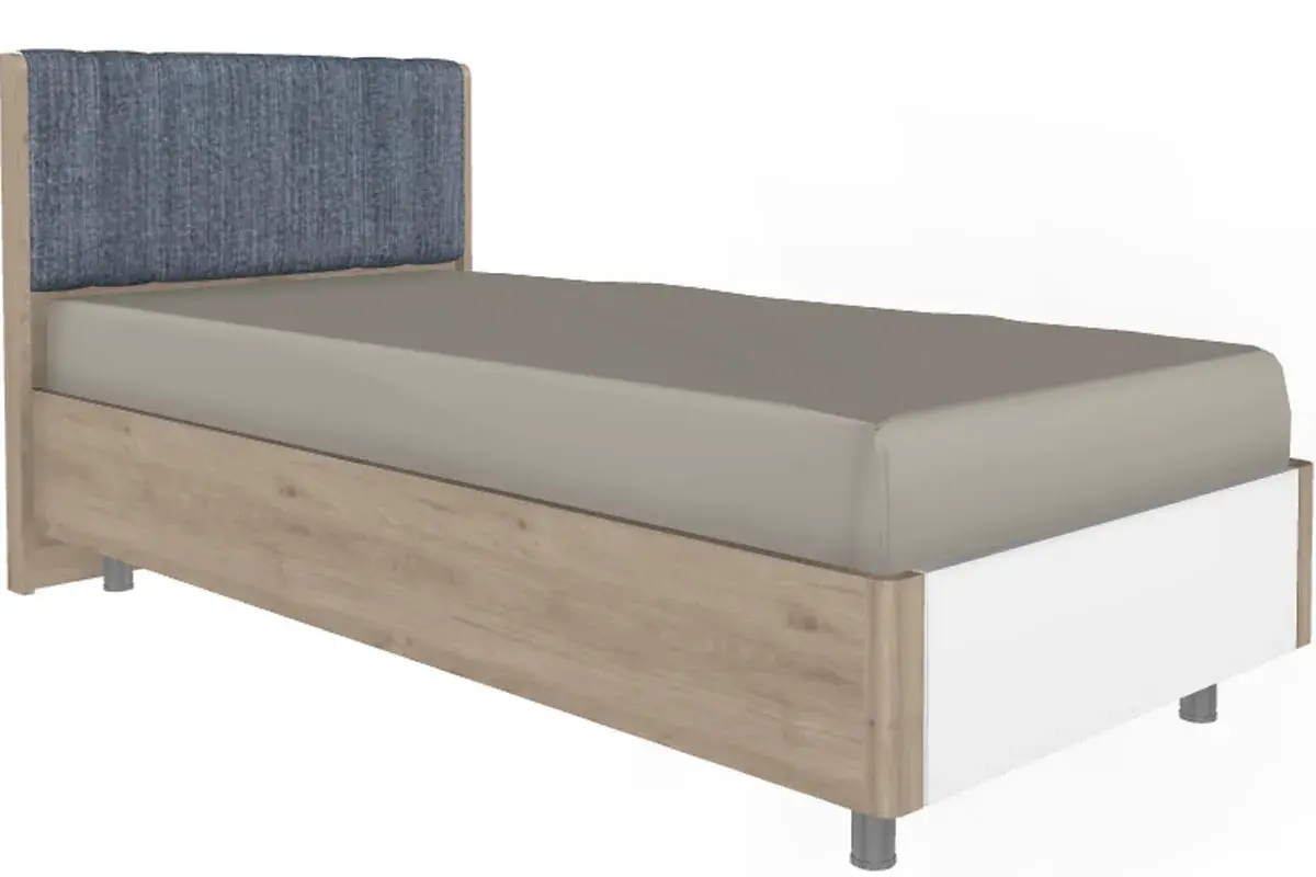 Детская Грейс композиция 2 (Гикори Джексон Светлый/Белый Бриллиант Глянцевый) — Мебель-центр Озерцо