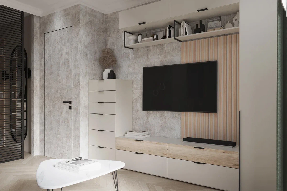 Пенал Мария МП 45.40 (Дымчато-серый) в мебель-центре Озерцо