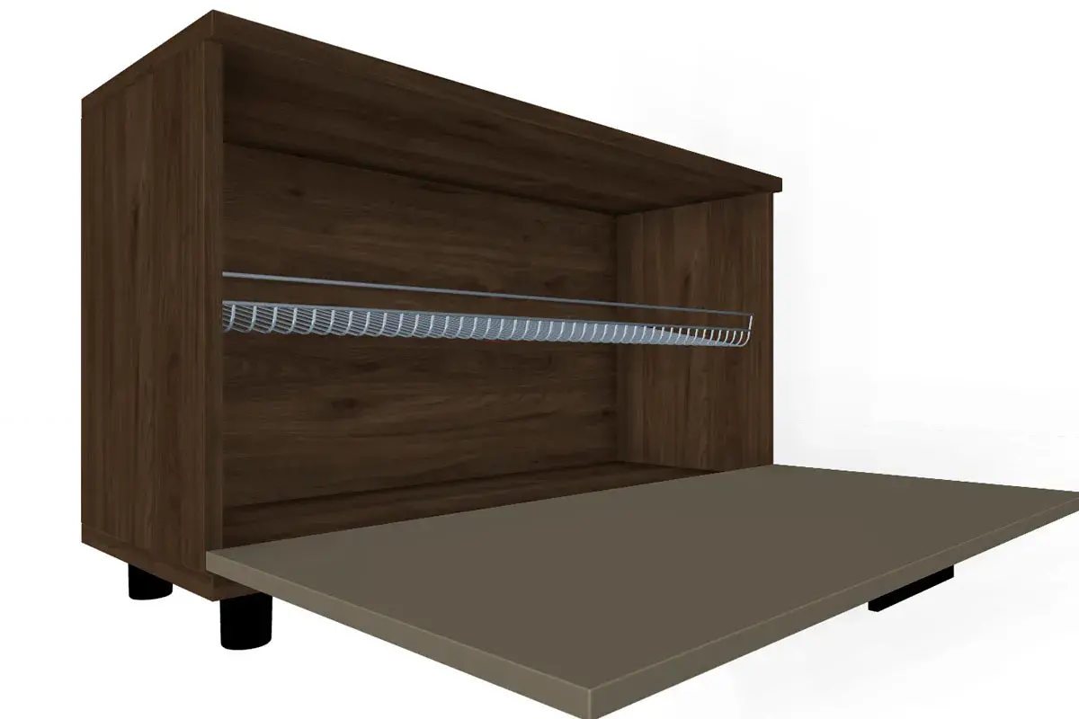 Прихожая Грейс комплект 9 (Гикори Джексон Темный/Латте Матовый) — Мебель-центр Озерцо