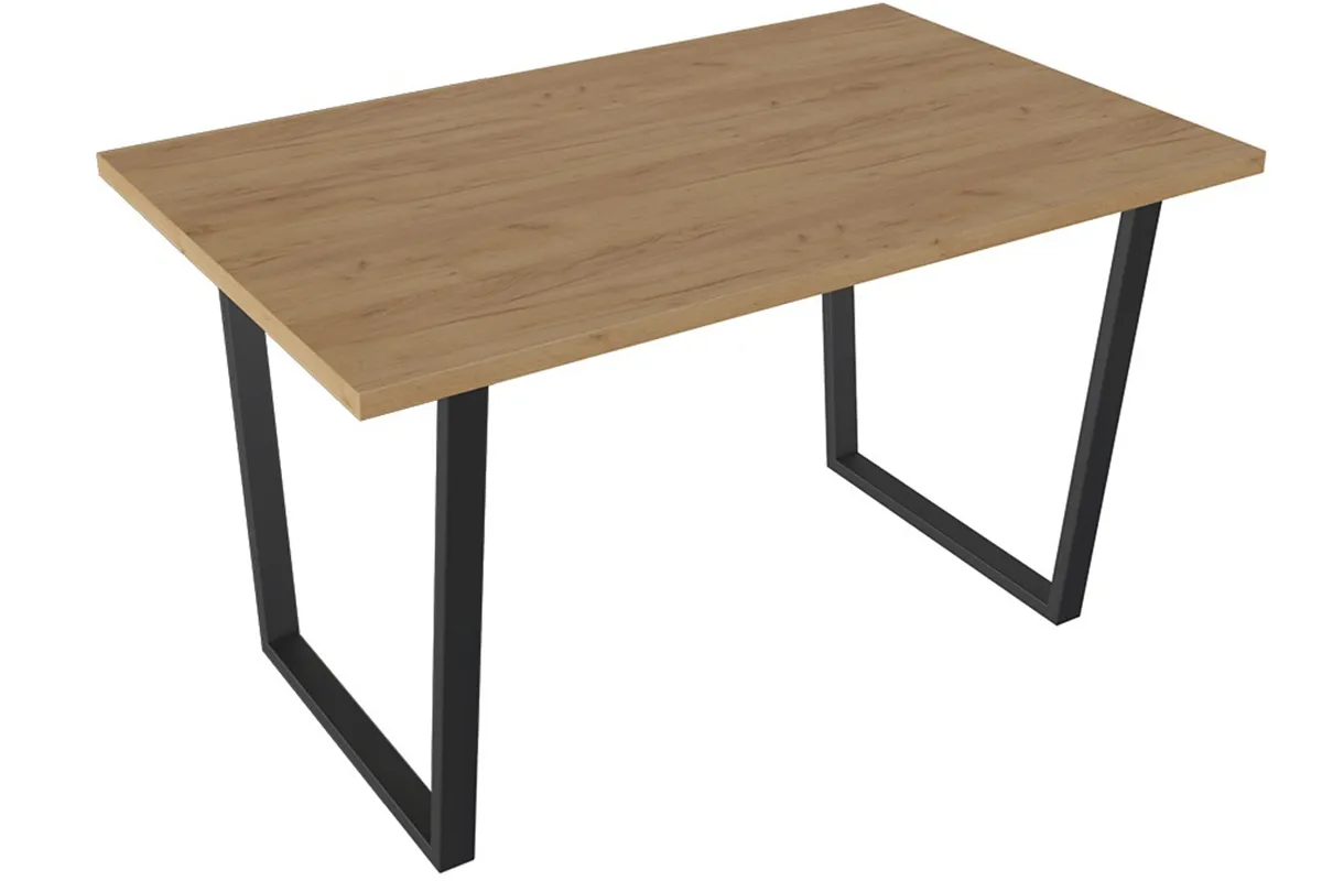 Стол обеденный Даллас тип 1 (Черный/Дуб крафт золотой) - купить в Озерце