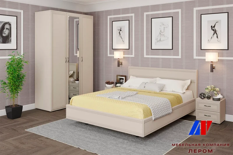 Готовый комплект для спальни СК-1011-СК (Серый Кашемир) - купить в Озерце