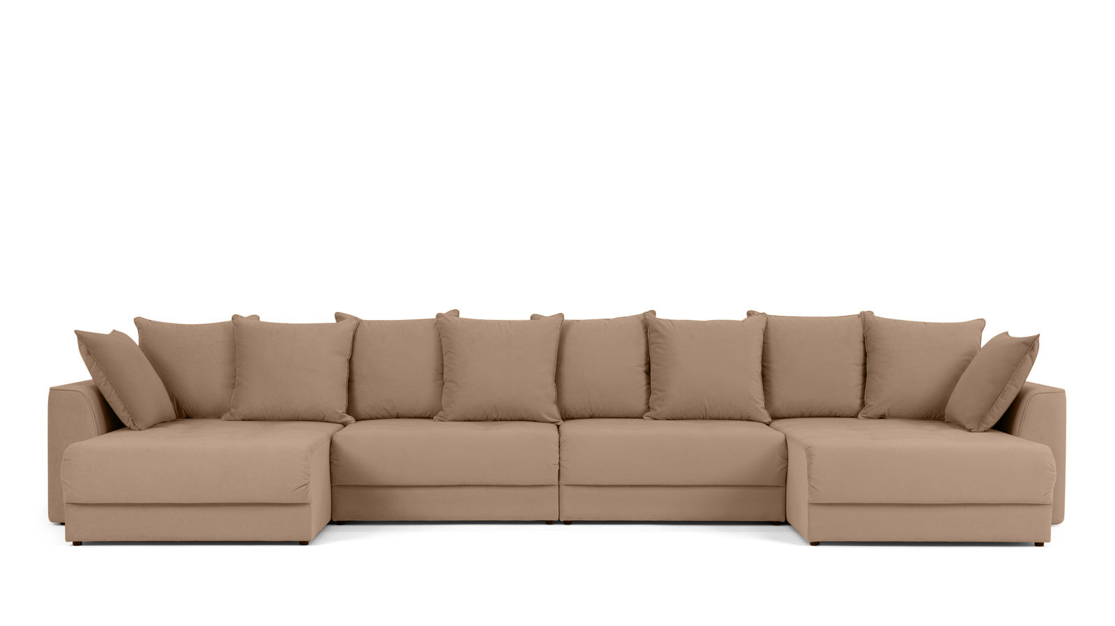 Диван Monako New П-образный с коробом для белья, Тк. Casanova Stone 157x455 — купить в Озерце