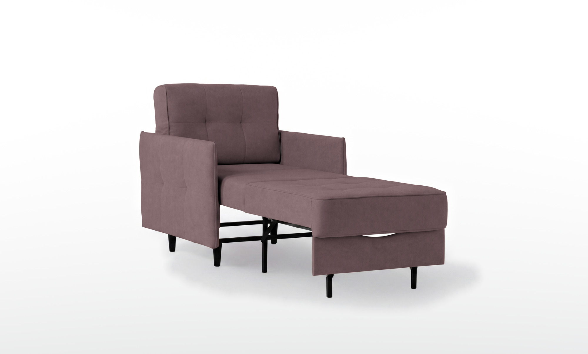Кресло -кровать Amani Pro, ткань Casanova Lilac (подлокотник: 5 см) — купить в Озерце