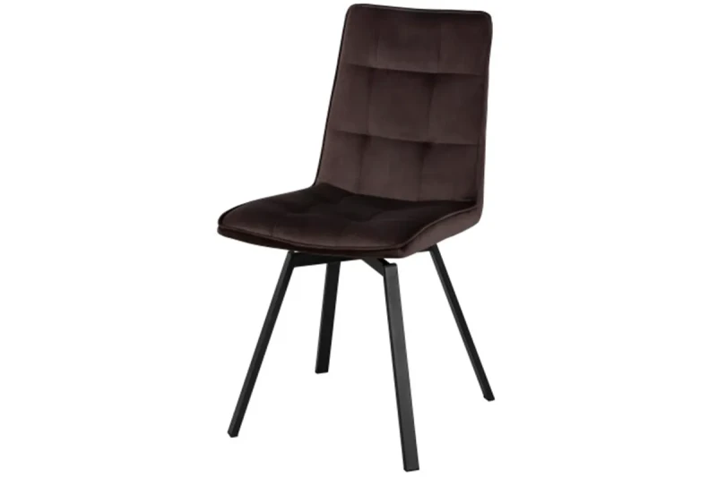 Стул Соренто (Муар черный/Велюр Velluto 06 эспрессо) СРП-105 - купить в Озерце
