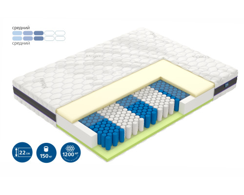 Матрас ортопедический Вегас Ультра Форс 90х200 - купить в Озерце