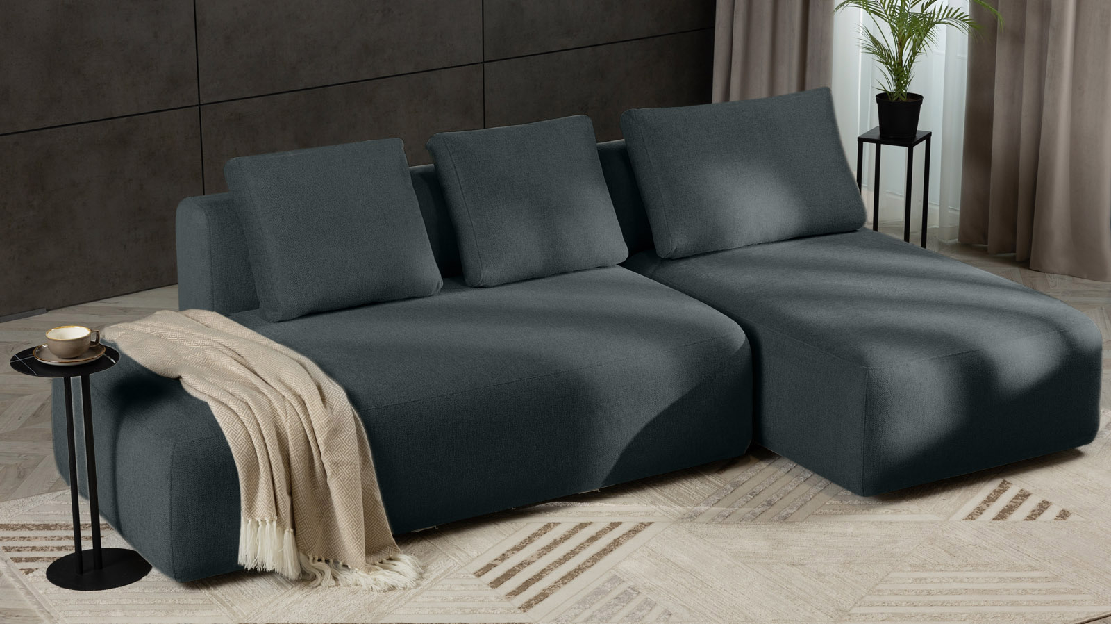 Диван модульный 2-секционный Molto 170+125 Тк. Forte 13 147x258 — купить в Озерце