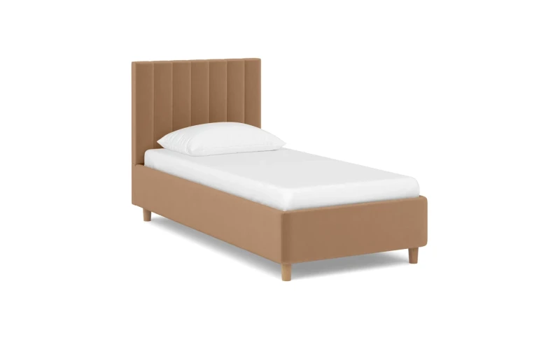 Кровать подростковая Lovely Pro, ткань Casanova Beige, 80x200 — Мебель-центр Озерцо