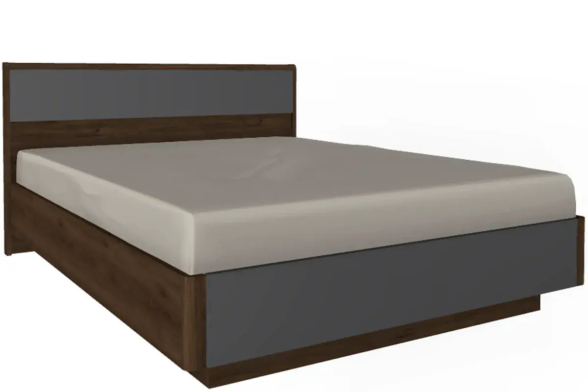 Спальня Грейс комплект 5 (Гикори Джексон Темный/Антрацит Матовый) - купить в Озерце