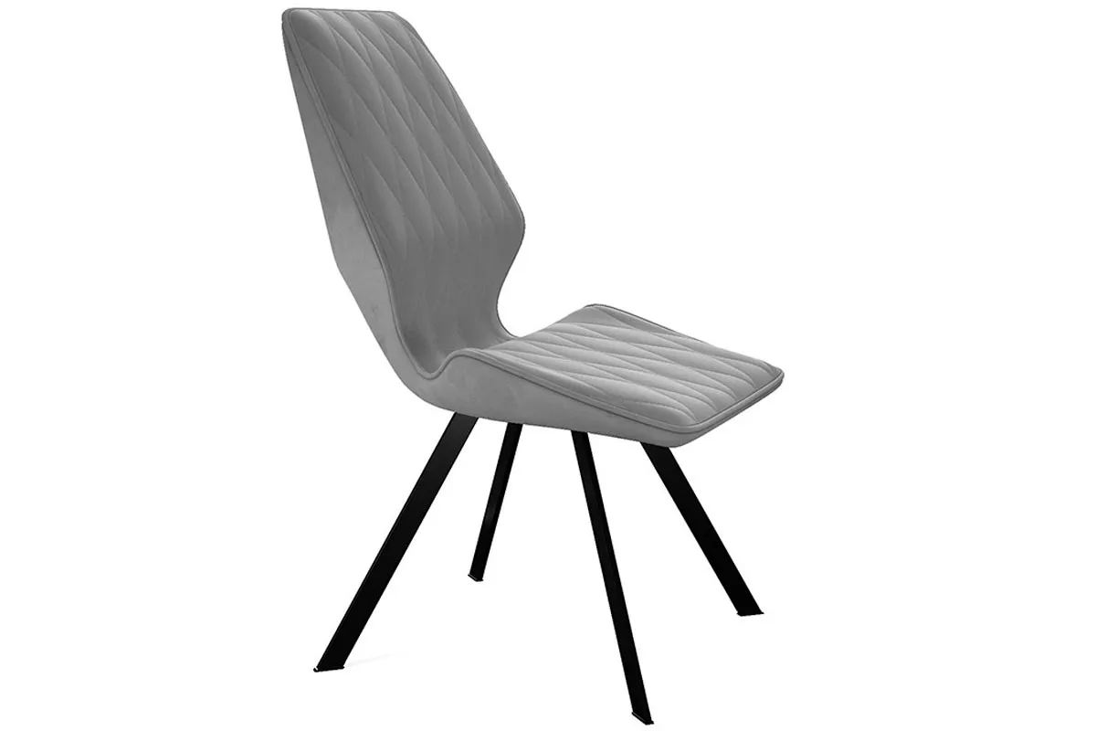 Стул Матэо (Черный муар/Микровелюр BRENDY Grey) - купить в Озерце