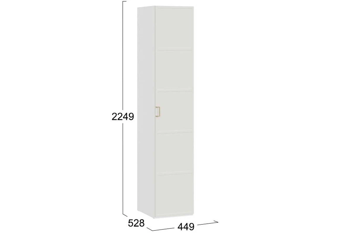 Шкаф для белья Стелла (Белый Холст/Белый Жемчуг) в мебель-центре Озерцо