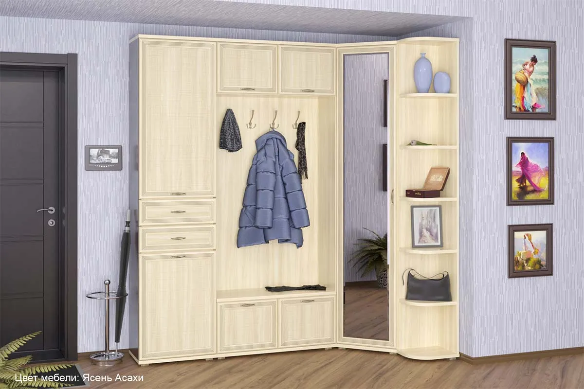 Вешалка ВШ-1004 (Ясень Асахи) — Мебель-центр Озерцо