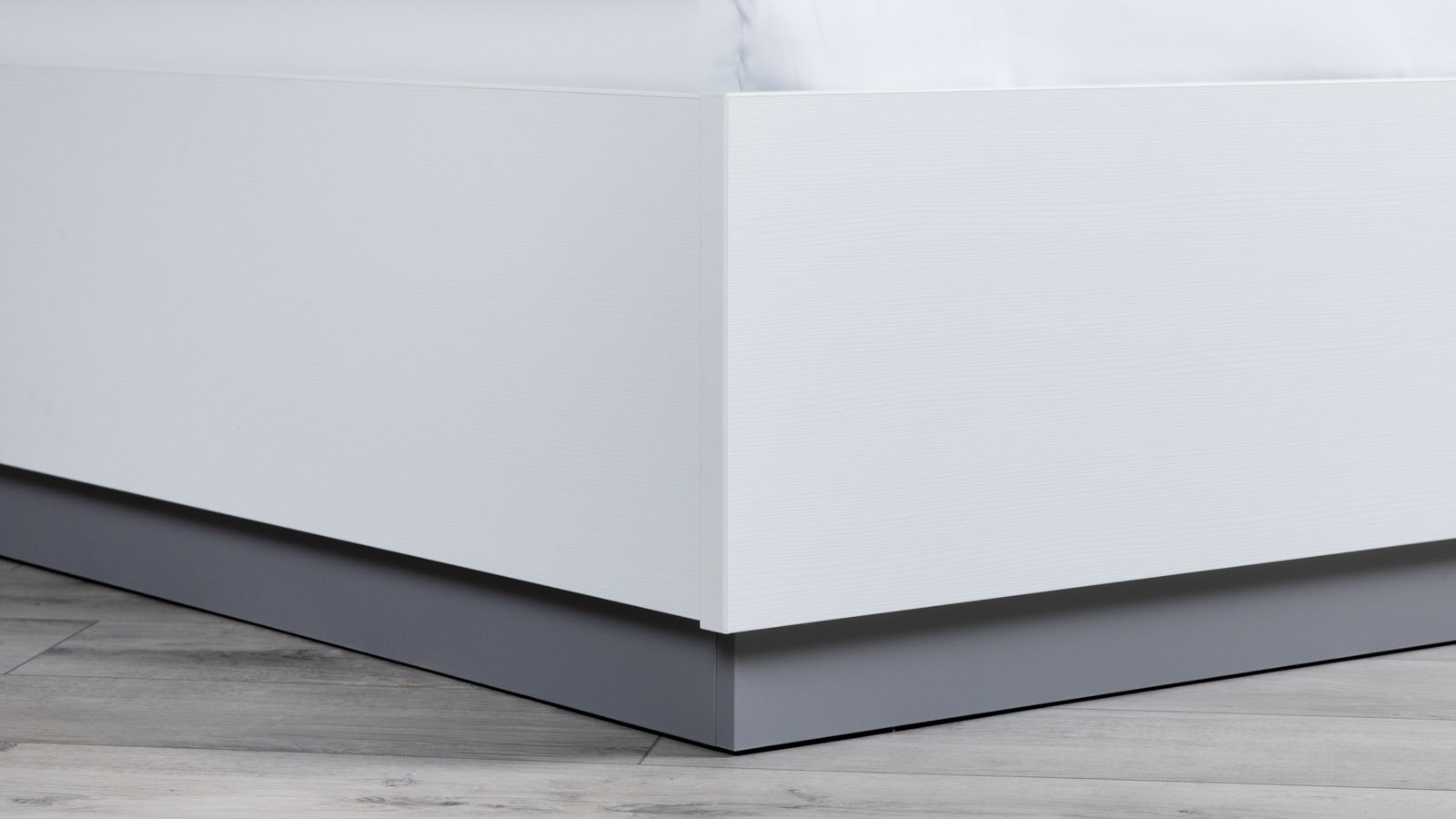Кровать с подъемным механизмом Twills, цвет Белый премиум + Арктика серый, 140x200 - купить в Озерце