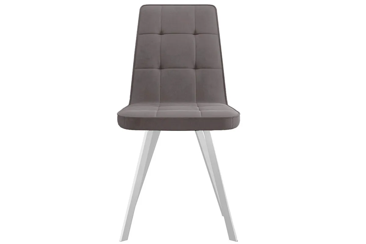 Стул Рони (Белый муар/Микровелюр BRENDY Latte) - купить в Озерце