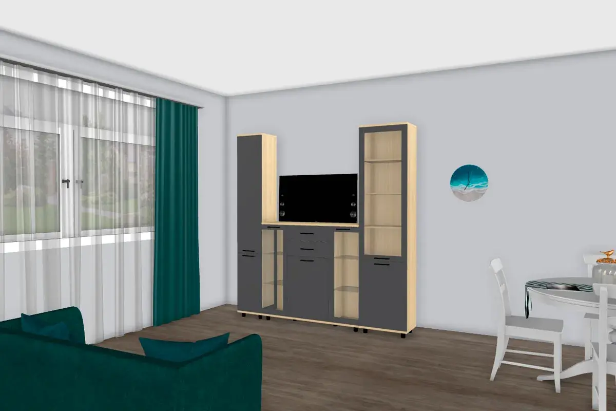 Шкаф многоцелевой ШК-5042-АС-АМ (Ясень Асахи/Антрацит Матовый) в мебель-центре Озерцо