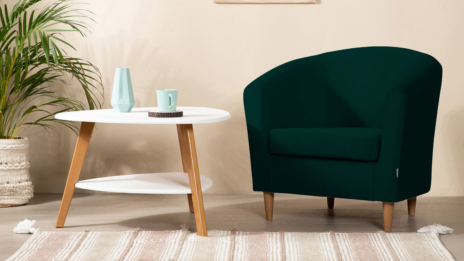 Кресло Moony Sky velvet 42, светлые ножки 75x80 — купить в Озерце