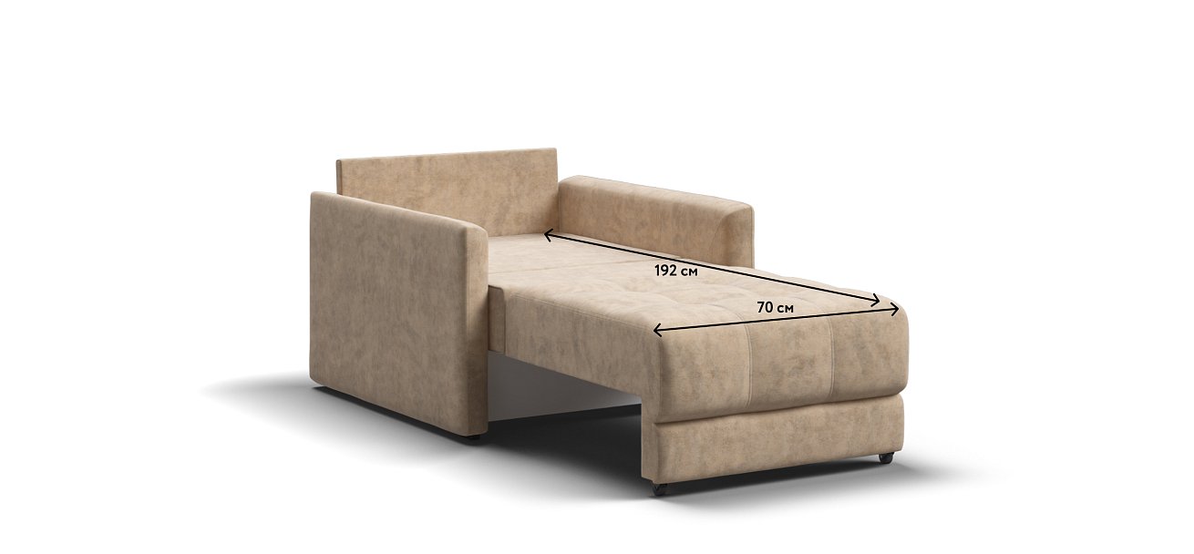 Босс Лофт кресло-кровать Велюр Роял шампань — купить в Озерце