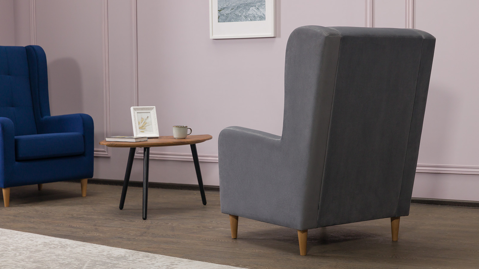 Кресло Beyker Sky velvet 16, светлые ножки 75x86 — купить в Озерце