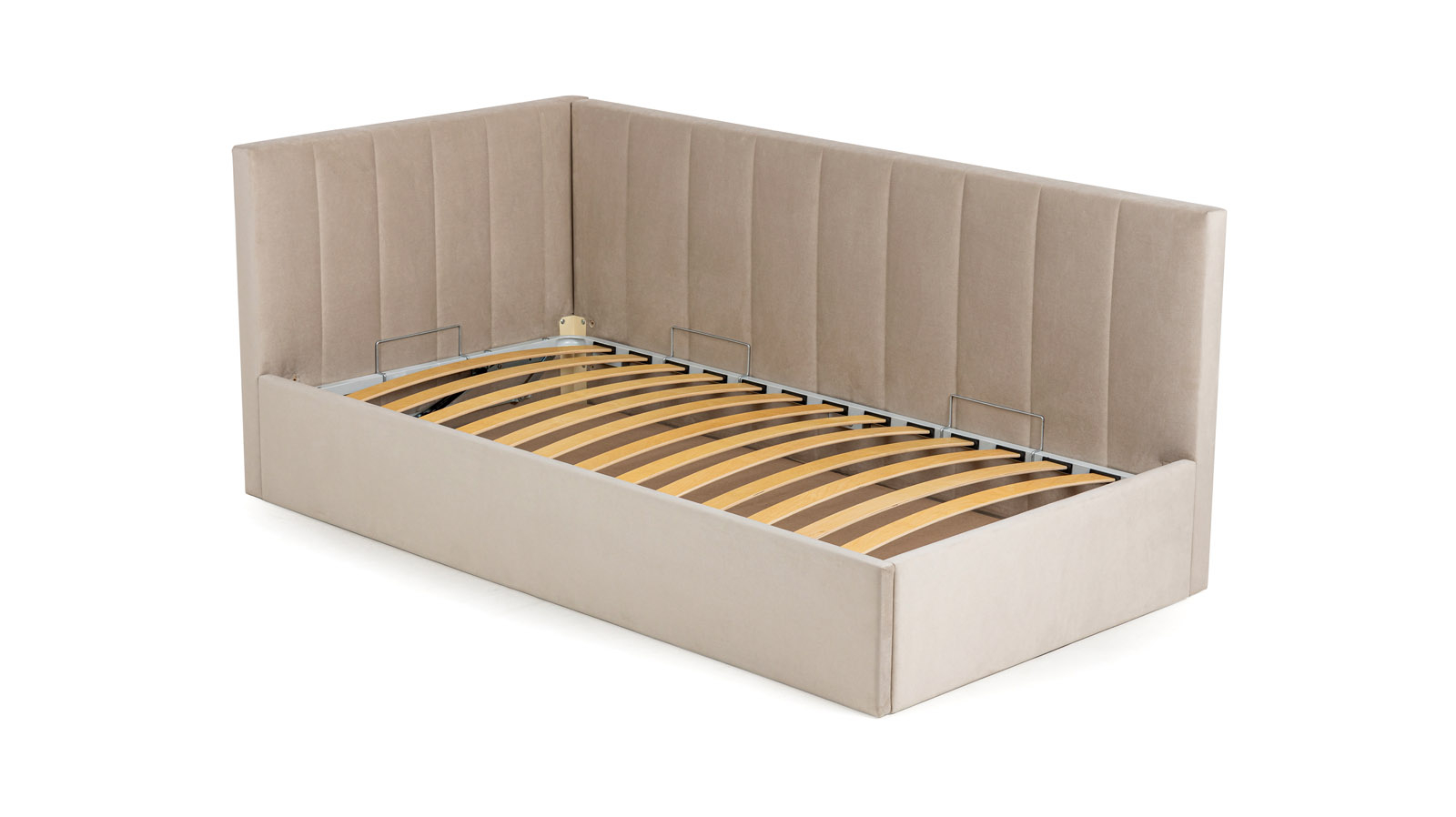 Кровать с подъемным механизмом подростковая Oliva Pro ткань Sky Velvet 03 90x200 — Мебель-центр Озерцо