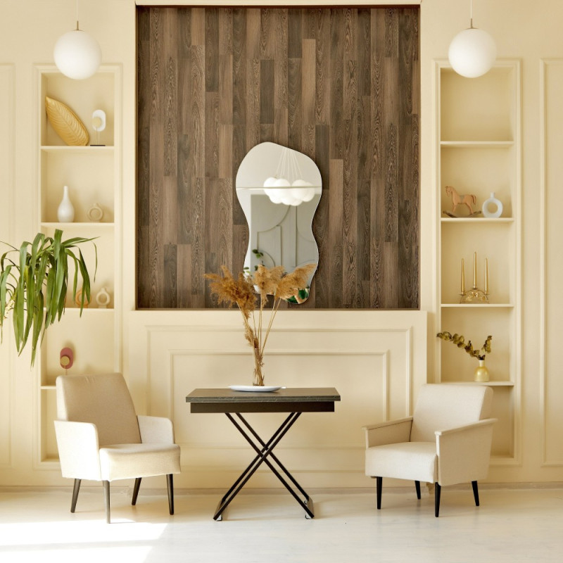 Стол-трансформер APOLLO мрамор черный/черное подстолье - купить в Озерце