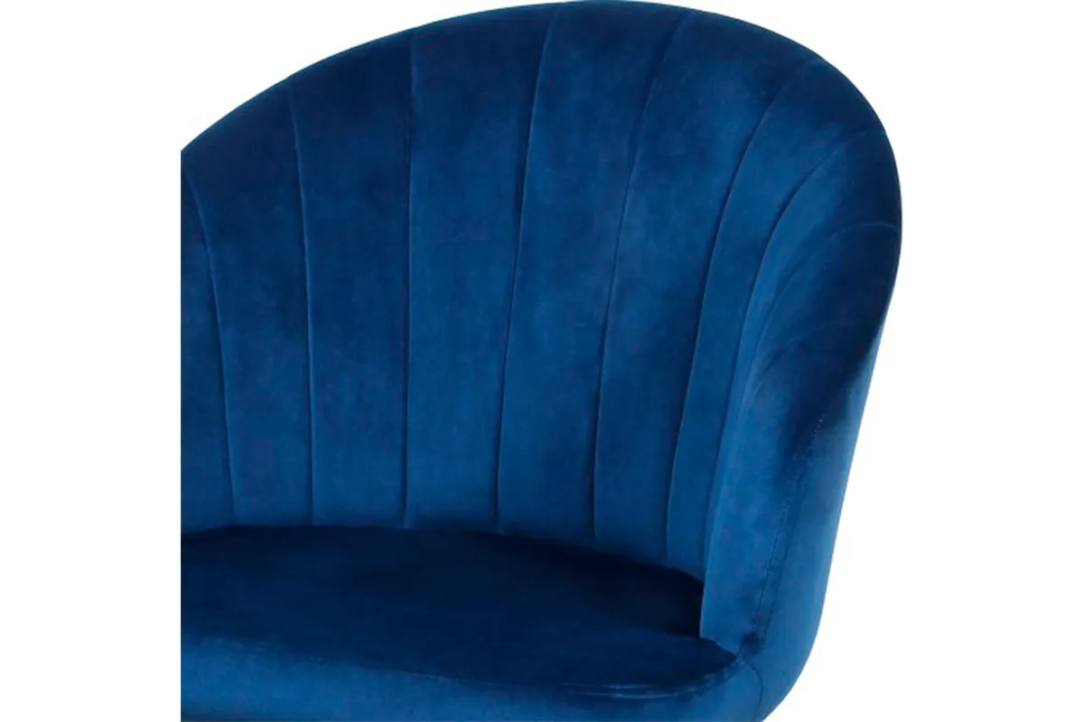 Стул Моника (Муар черный/Велюр Velluto 25/Синий) СРП-050 - купить в Озерце