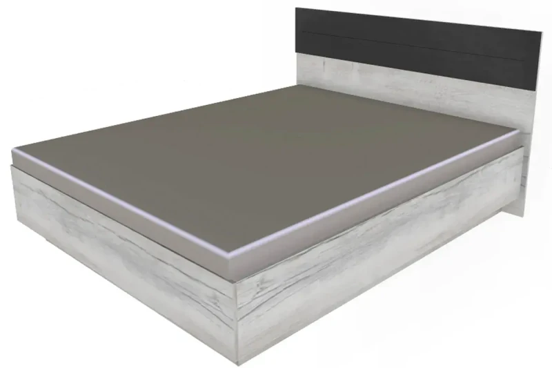 Кровать Neo 307 Люкс с ПМ 160х200 (Дуб Шавиниган) - купить в Озерце