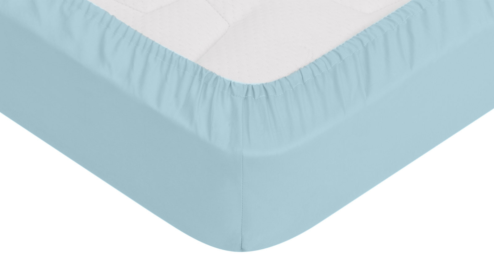 Простынь на резинке Askona kids, цвет: Аква 80x160 в мебель-центре Озерцо