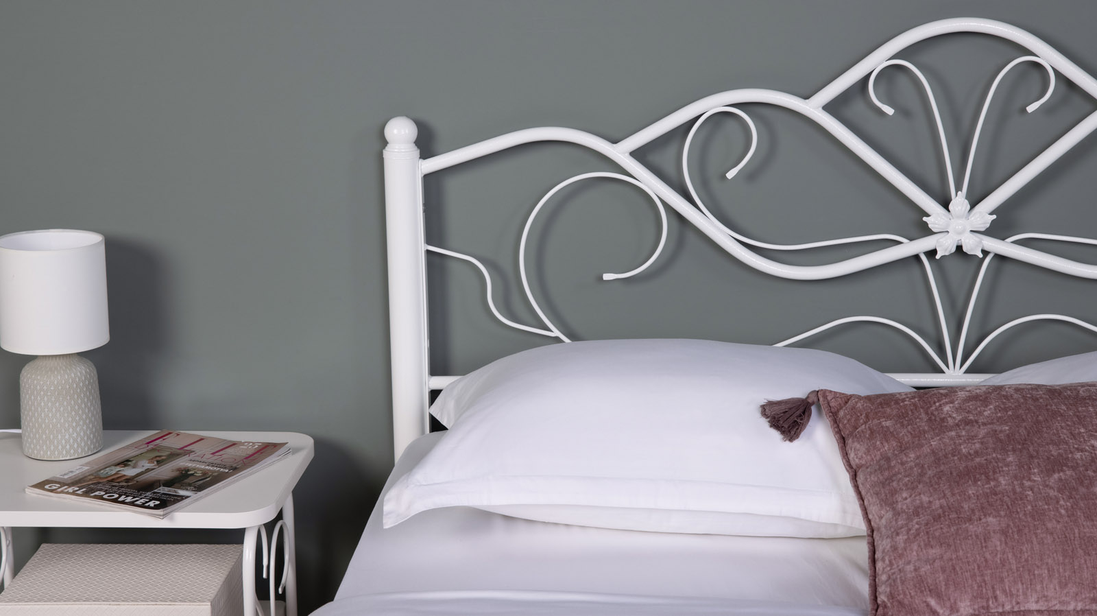 Кровать Luara, цвет белый 160x200 - купить в Озерце