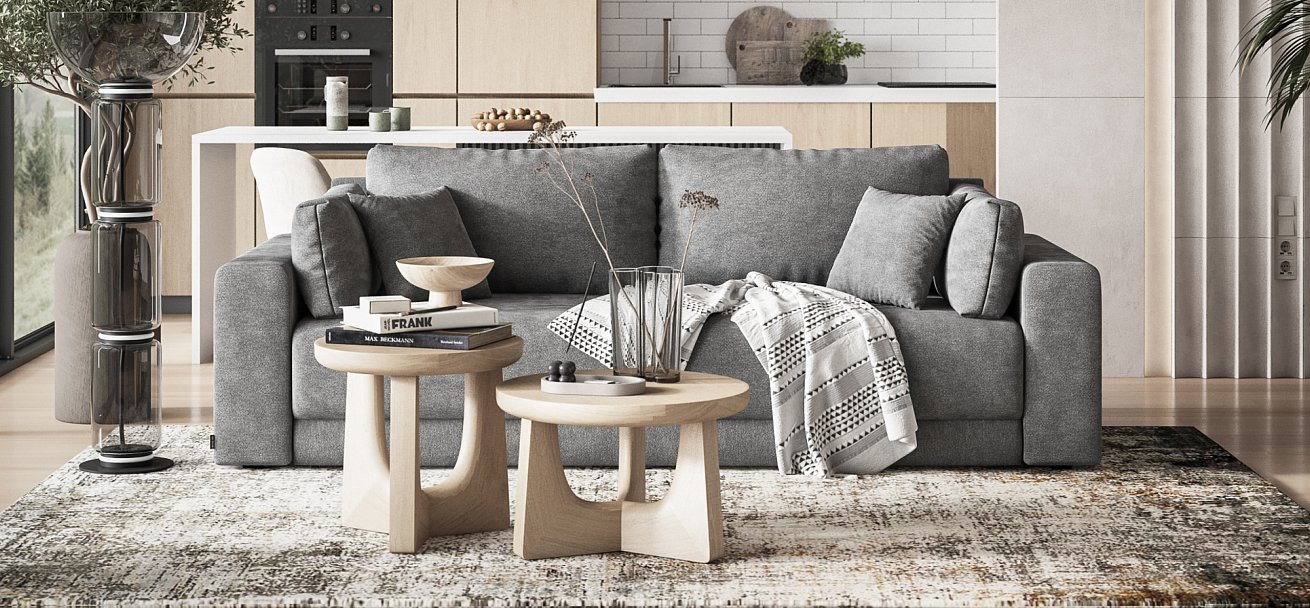 Диван Босс Прайм Шенилл CLOUD графит — купить в Озерце