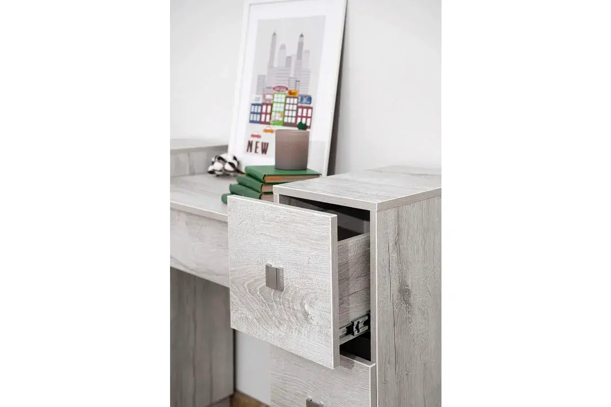 Спальня Neo комплект 2 (Дуб Шавиниган/Антрацит) - купить в Озерце