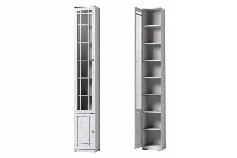 Sherlock 311 Шкаф для книг Левый Ясень Анкор светлый в мебель-центре Озерцо