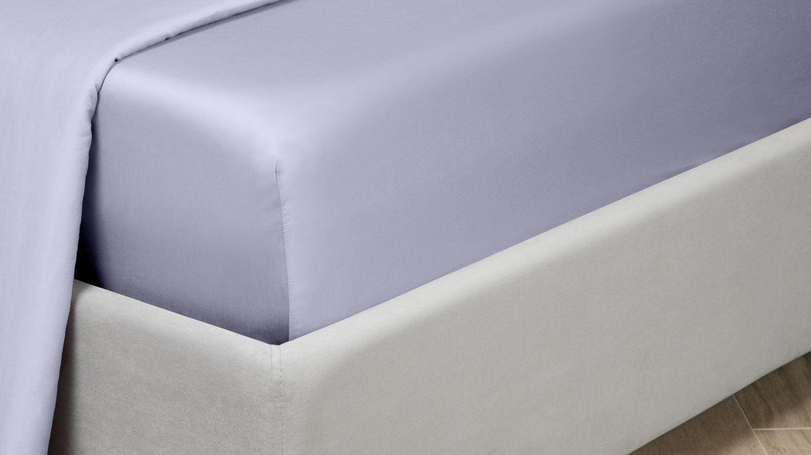 Простынь на резинке Comfort Solid Tencel, цвет Васильковый 180x200 в мебель-центре Озерцо