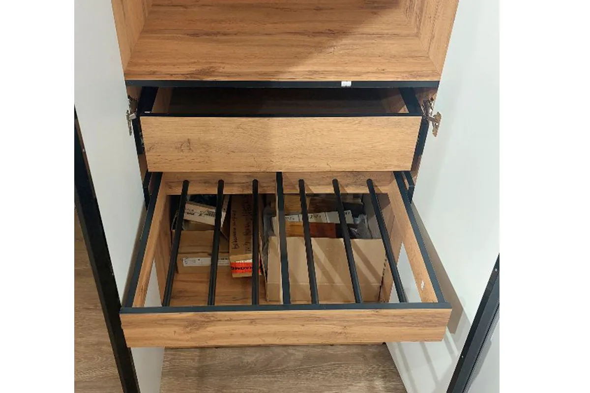 Брючница для корпуса шкафа 1000 Квадро 15 (Дуб вотан) - купить в Озерце