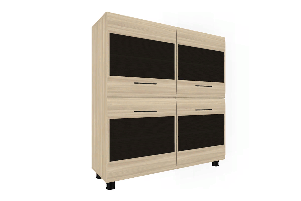 Гостиная Камелия-8 (Ясень Асахи комбинированный) — Мебель-центр Озерцо